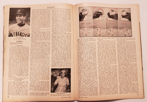 Time Magazine June 10 1966 Juan Marichal NY Giants Baseball Sandy Koufax Dodgers - Picture 4 of 6