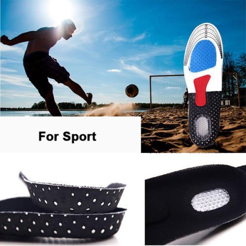 Cushion Foot Care Shoes Insert Pad Sole Insole Men Silicone Gel Shoes Pad Wide - Picture 10 of 11