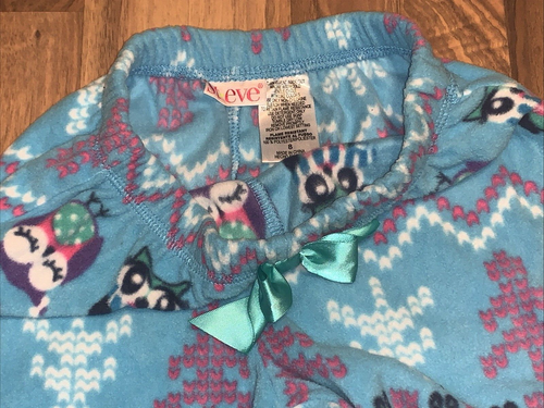 St. Eve (8 10 14) Girls 2pk Microfleece Flame Resistant Pajama Sleep Pant, Owls - Picture 9 of 17
