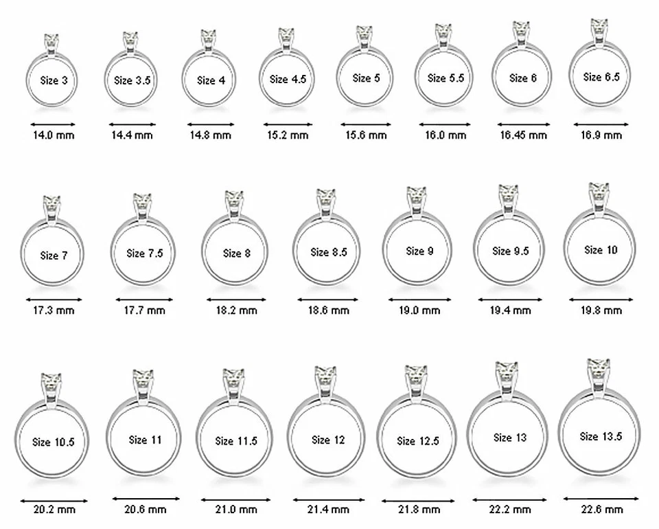 ANILLO DE TENSIÓN de titanio con circonita cúbica redonda de 4 mm y banda de acento enchapada en negro, tamaño 11 Foto 3 de 4