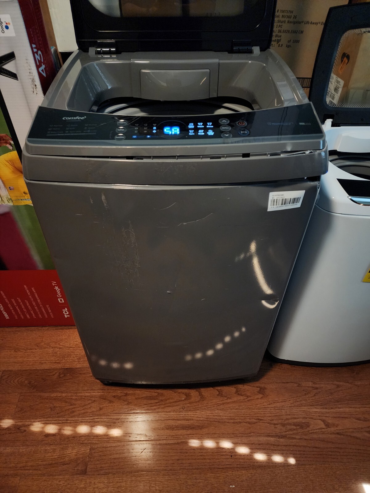 Portable Washing Machine Spin Compact Washer 1.6 Cu.ft Drain Pump(New