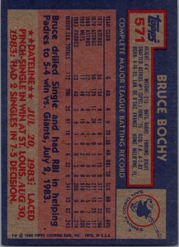 1984 TOPPS Baseball COMPLETE Your SET Cards 401-600 Buy 2 Get 2 Free 1984 Topps - Picture 233 of 261