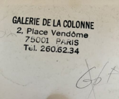 ANDRE COLLOT 1980 Poster Mostra d'Arte Francese RARO VINTAGE ORIGINALE - Foto 2 di 2
