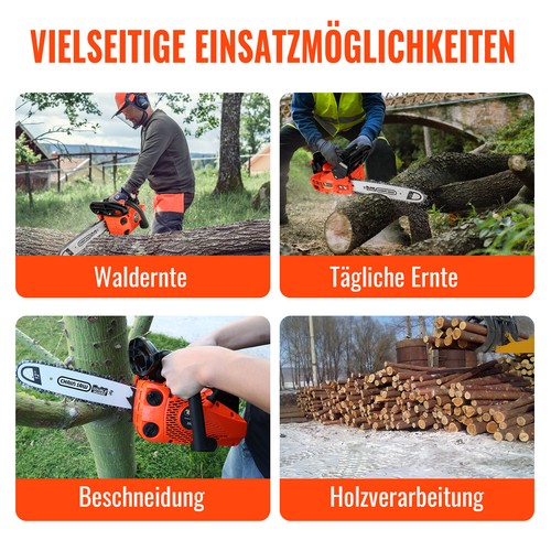 CONENTOOL 25/58CC 12/20" Benzin-Kettensäge 2-Takt-Einzylinder-Benzinmotor Setz - Bild 20 von 31