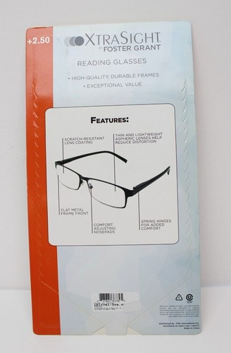 4 Pack Foster Grant XTRA SIGHT Kevin & Pacey Reading Glasses +2.50 - Picture 2 of 11