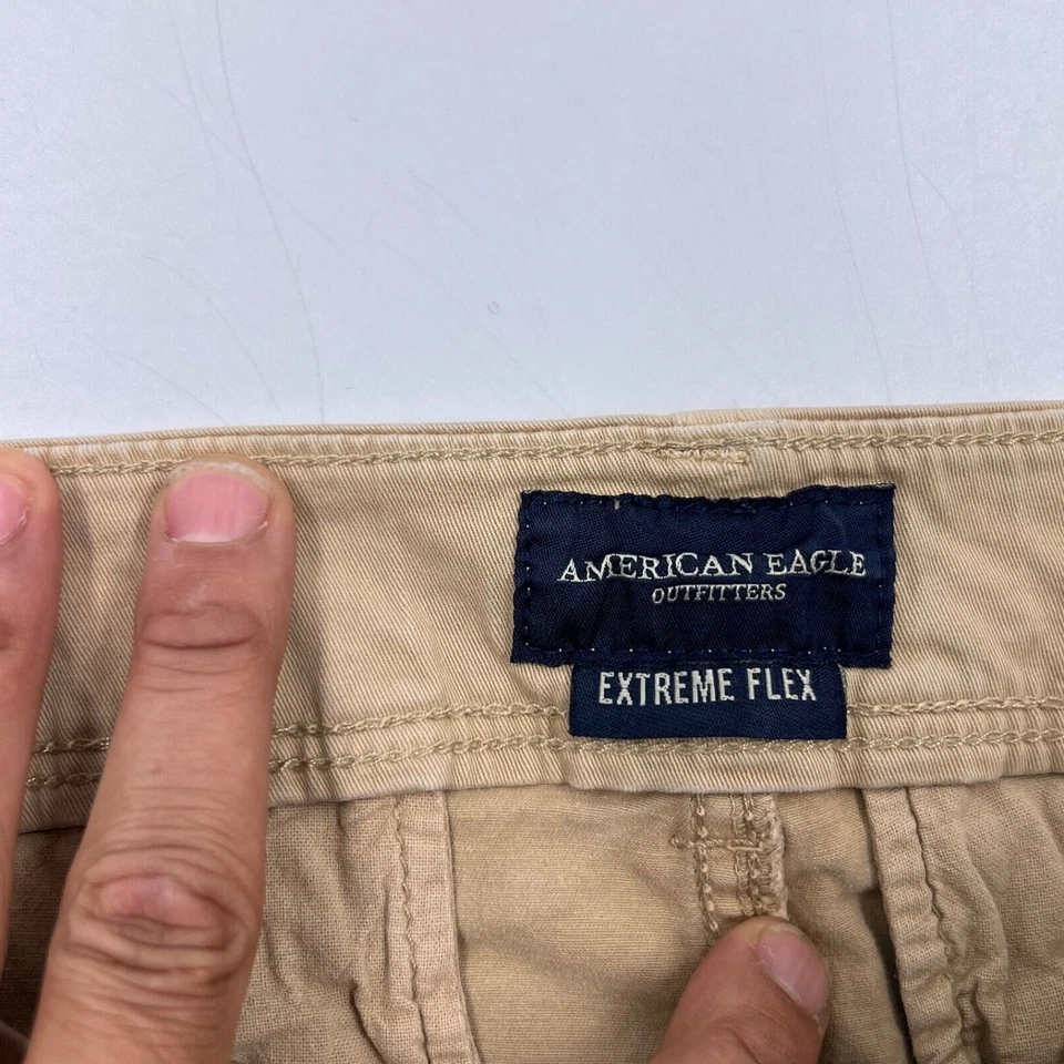 American Eagle Mens Chino Pants Size 29/32 Beige Tan Original Straight Casual - Image 4 of 4