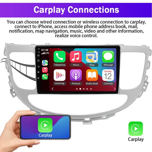 Para 2009-2014 Genesis Sedán Inalámbrico Apple CarPlay Android Auto Radio GPS WIFI - Imagen 10 de 24