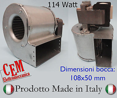 Ventilatore centrifugo per stufa pellet 14706049 per alte temperature 80 Watt