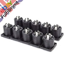 10X Speakon 4-Pin Female Jack Compatible Audio Cable Panel Socket Connectors