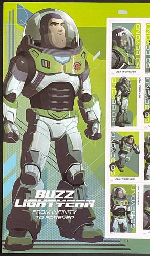 USA 2022 Stamps MNH Forever Disney Go Beyond Buzz Lightyear Plate Sheet of 20 - Picture 2 of 6