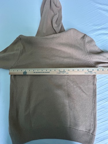 DKNY Hoodie sweater beige academia classic preppy M fall casual branded - Picture 8 of 9