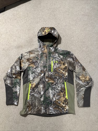 Under Armour Scent Control Infrared Softshell Anorak Camo Jacket Realtree Large - Picture 2 of 7