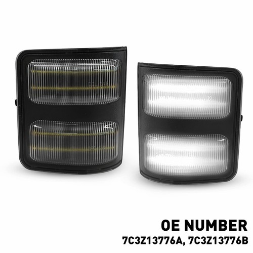 LED Side Tow Mirror Turn Signal Light For 08-2016 Ford F-250 F-350 F-450 F-550 H - Picture 13 of 16