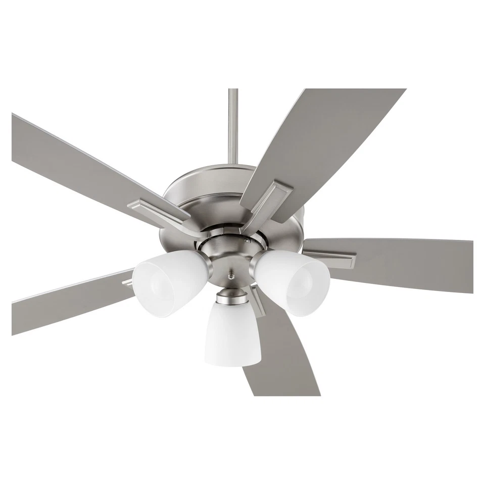 Satin Nickel 52"Ceiling Fan from the Ovation Collection - Image 2 of 2