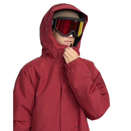 Volcom Dua Insulated Gore-Tex Men's Winter Jacket, Burnt Red, Medium - Picture 3 of 5