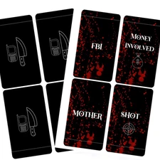 Digital Printable: Crime Case Deck ( 100 cards ) / PDF File/ Digital Download