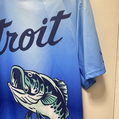 Detroit Tigers Player’s Weekend Parker Meadows Reel In Fish Jersey Men’s L - Picture 5 of 18