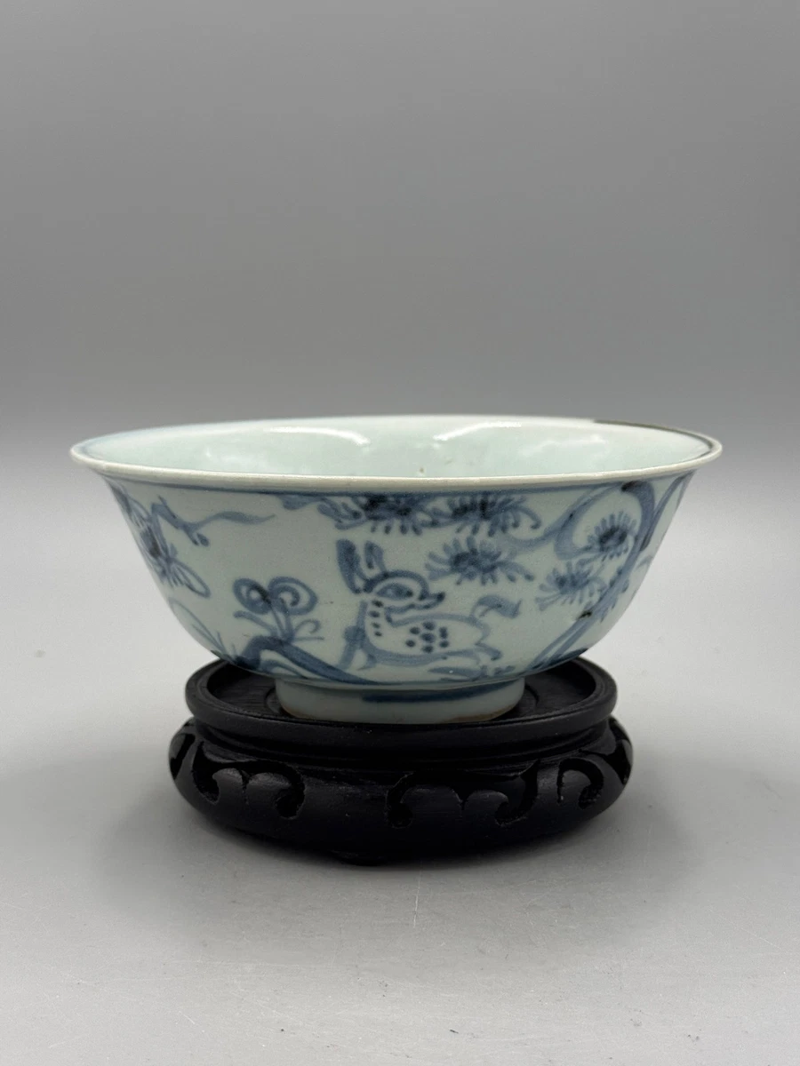 陶瓷白色中国古董碗| eBay