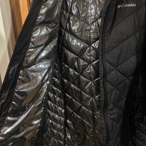 Columbia Omni Heat Heavenly Long Hooded Winterjacke Damen S schwarz Full Zip - Bild 6 von 8
