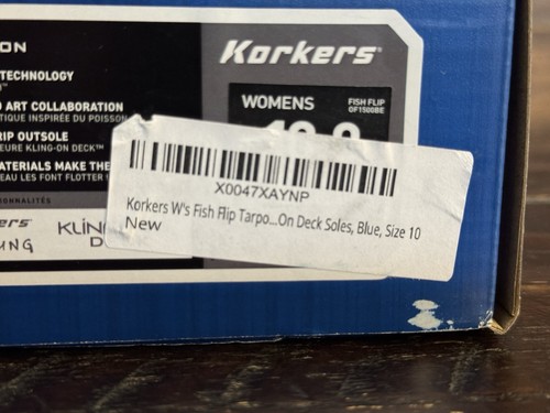 Korkers Women's Fish Flip Tarpon with Fixed Kling-On Deck Soles (Size 10) - Picture 11 of 12