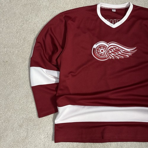 Vintage Gordie Howe #9 Detroit Red Wings NHL Hockey Jersey Mens XL Red White - Picture 2 of 11