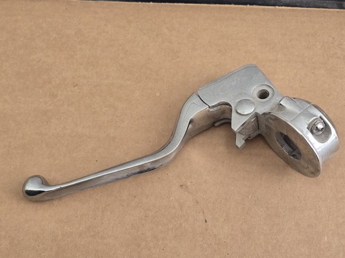Harley Davidson Genuine Chrome Handlebar Clutch Perch Lever Mounting Bracket - Picture 3 of 5