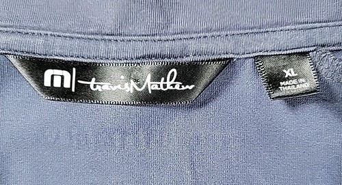 Pullover Travis Mathew 1/4 Cremallera Para Hombre XL Gris Azulado Golf Corona Logo Premier - Imagen 5 de 11