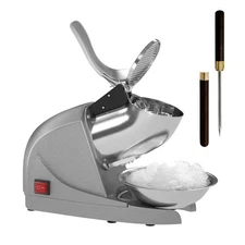 Ice Shaver Prevent Splash Snow Cone Machine, 3 Blades Shaved Ice Machine, 380...