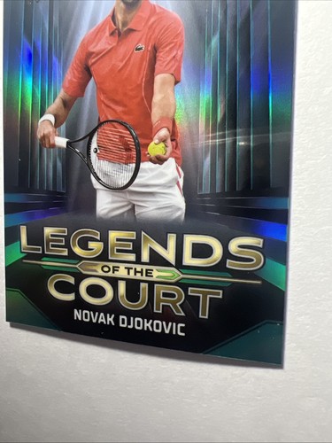 2024 Novak Djokovic Topps Graphite Tennis Legends Of The Court Aqua /199 NICE - Picture 10 of 12