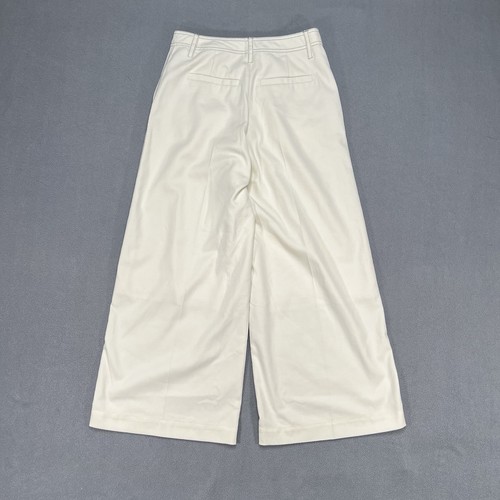 Won Hunderd Amanda Wide Leg Pants Ivory Womens EU36 High Waisted Lightweight - Picture 2 of 6