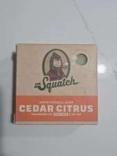 Dr. Squatch Natural Exfoliating Soap Bar, Cedar Citrus -5oz