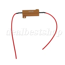 50W Aluminum Shell Resistor 6RJ Red Line Red Card for Lighting Products