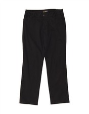 LEE Womens Mid Rise Relaxed Fit Casual Trousers US 12 Large W30 L30 Black ZZ08