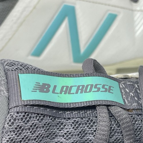 New Balance Lacrosse Cleat Cleats Shoe Womens Size 10 NB Draw White / Teal Lax - Picture 9 of 10