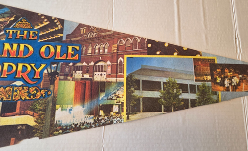VINTAGE THE GRAND OLE OPRY HOUSENASHVILLE TENNESSEE PENNANT 29" {G162} - Picture 3 of 5