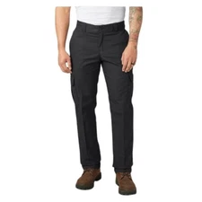 Dickies Cargo Pants WP595BK Regular Fit Straight Leg Workwear Black