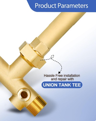 Kit de camiseta de tanque de presión de pozo mejorado de 1"x 11" con unión para presión de pozo de agua... - Imagen 3 de 8