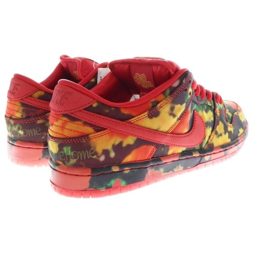 NIKE Sb The Wizard Of Oz Dunk Low Poppy Field Cut Sneakers - Picture 4 of 6