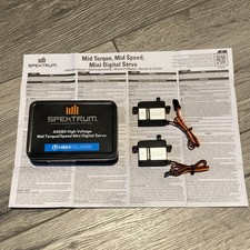 Pair of Spektrum A5080 HV Mid Torque Metal Gear MG RC Glider mini Servo 