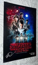 Ross and Matt Duffer Signed 12x18 Photo Duffer Brothers Stranger Things
