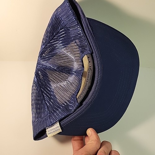 Royal Blue Chrome Crankshaft Co Chicago Mesh Back Trucker Snapback Hat Meshback - Picture 9 of 11