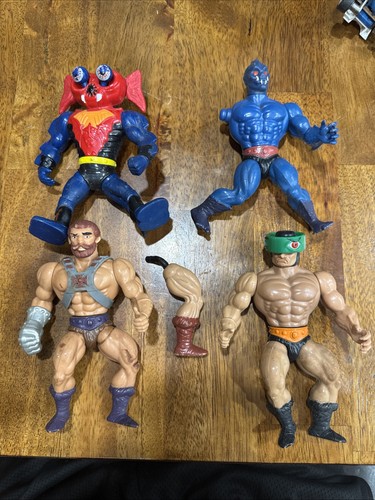 Vintage HE-MAN 1980er Masters of the UNIVERSE 4 FIGUREN LOT Original 1981-1984
