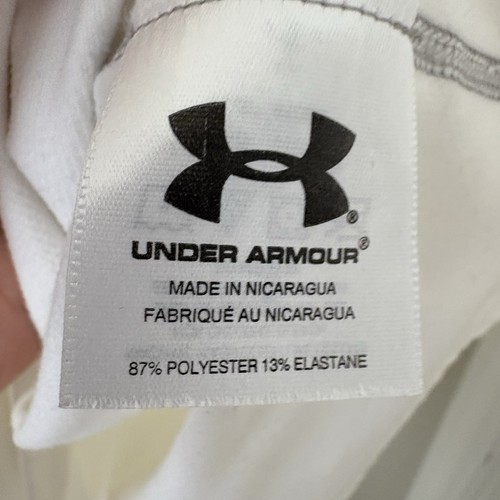 Under Armour Shirt Herren 2XL ColdGear Fitted Weiß & Schwarz Langarm Mock Neck - Bild 11 von 13