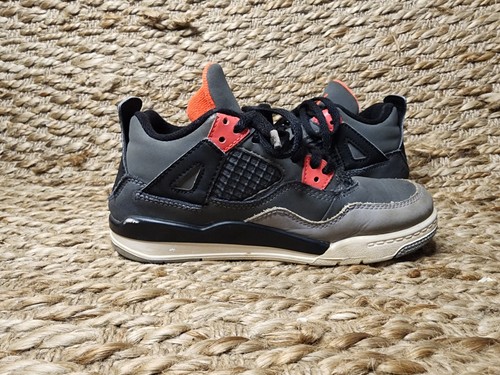 Jordan 4 Retro Mid Infrared Youth Größe 13,5C Schwarz Rot Schuhe Sneaker  - Bild 6 von 10