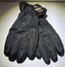 Winter Essentials Black Insulated Gloves New With Tags Locks In Heat Medium