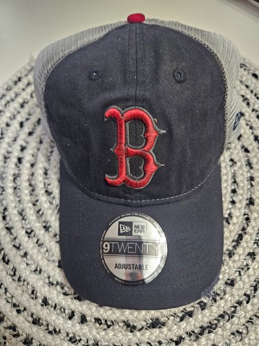 New Boston Red Sox New Era 9TWENTY Snapback Trucker Mesh Distressed Hat $35 MSRP