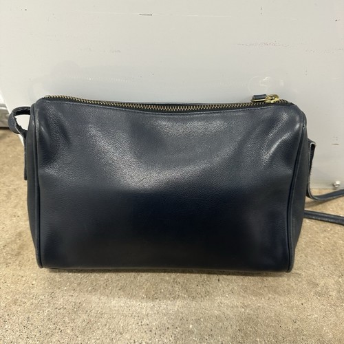 Borsa a tracolla Coach vintage pochette pochette pelle blu navy - Foto 10 di 18