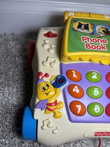 Vintage 2003 Fisher Price Counting Friends Animal Kids Pull Phone B4759 TESTED! - Picture 3 of 17