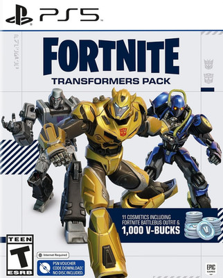 SEND IN MESSAGE Fortnite Transformers Pack - Sony PlayStation 5 V-Bucks PS5 DLC