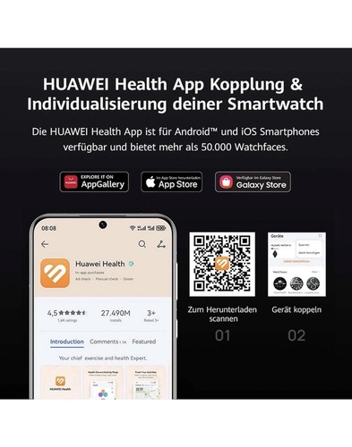 HUAWEI FIT 4, Smartwatch, Erweiterter Sportmodus, Kompatibel mit IOS und Android - Bild 5 von 7